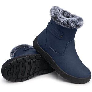Women's Snow Boots Winter Fur Lined Waterproof Anti-Slip Boots